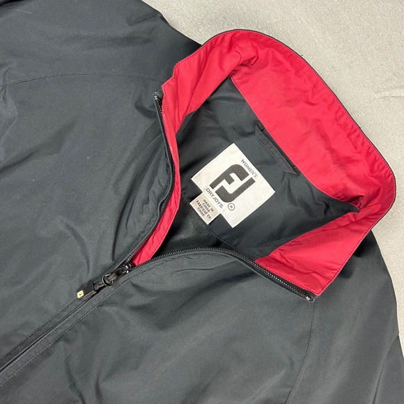 FootJoy Jackets & Blazers - FootJoy DryJoys Golf Jacket Full Zip Waterproof Womens Medium Black Red